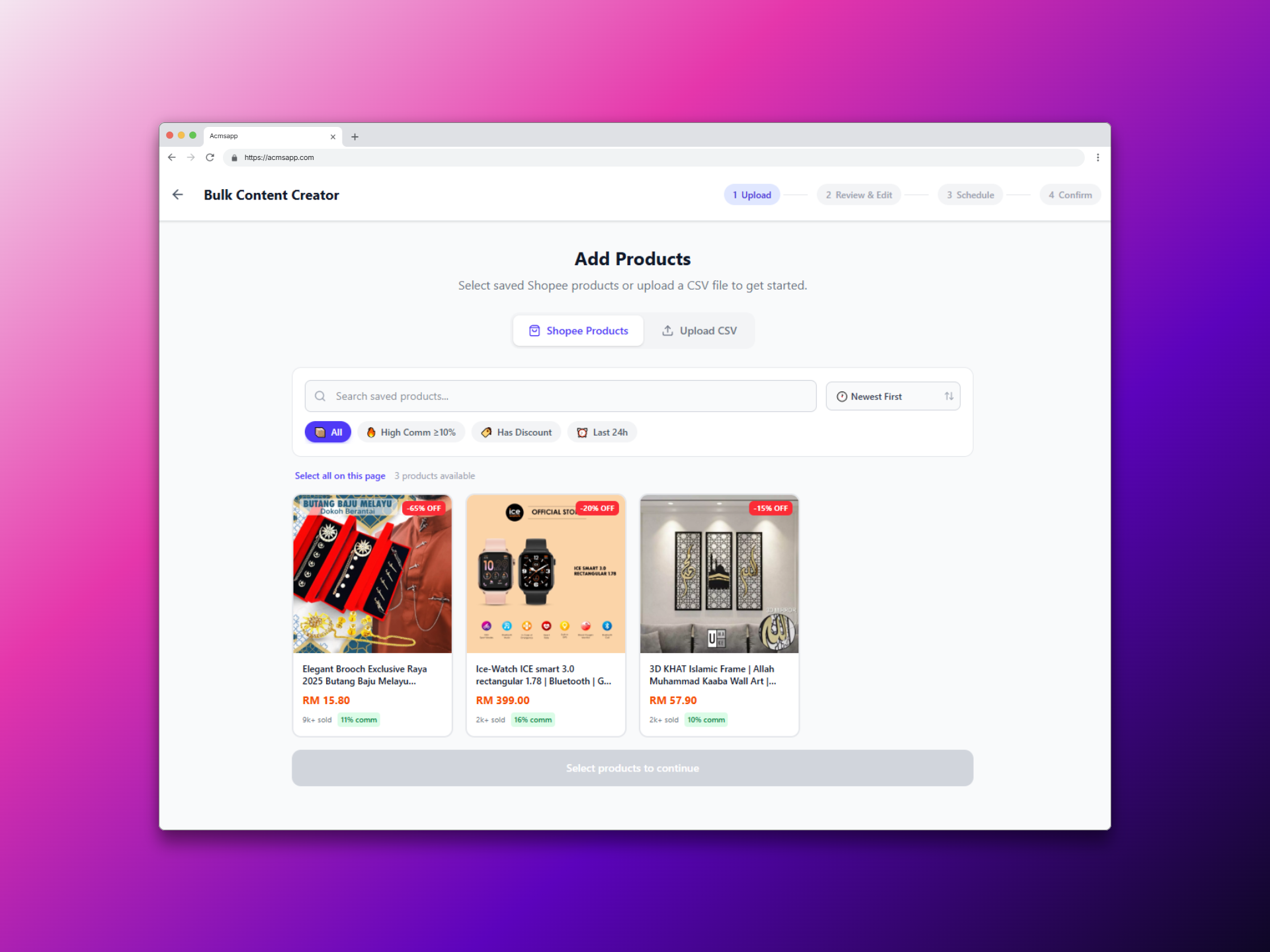 ACMS - Affiliate Content Management System